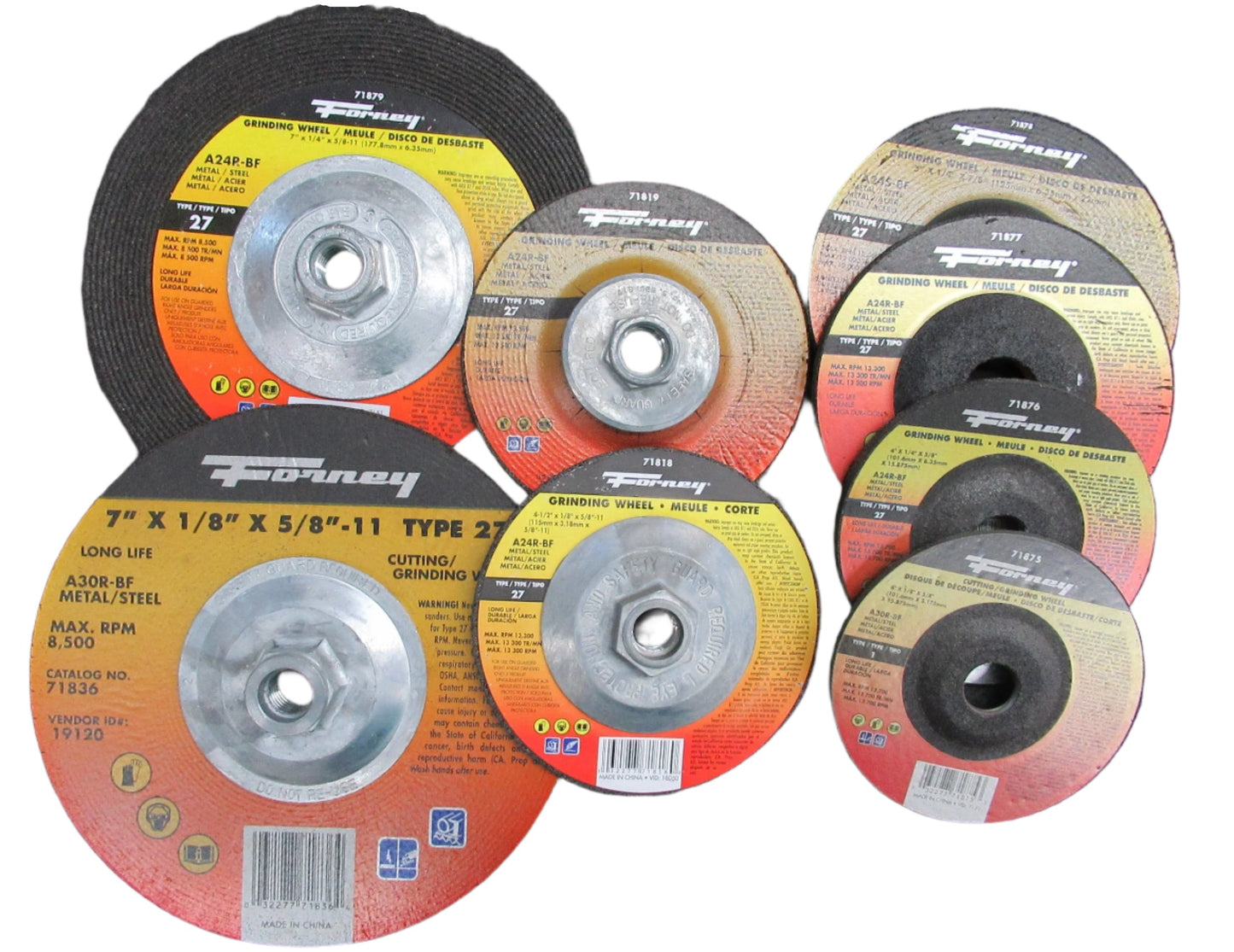 METAL GRINDING WHEELS TYPE 27