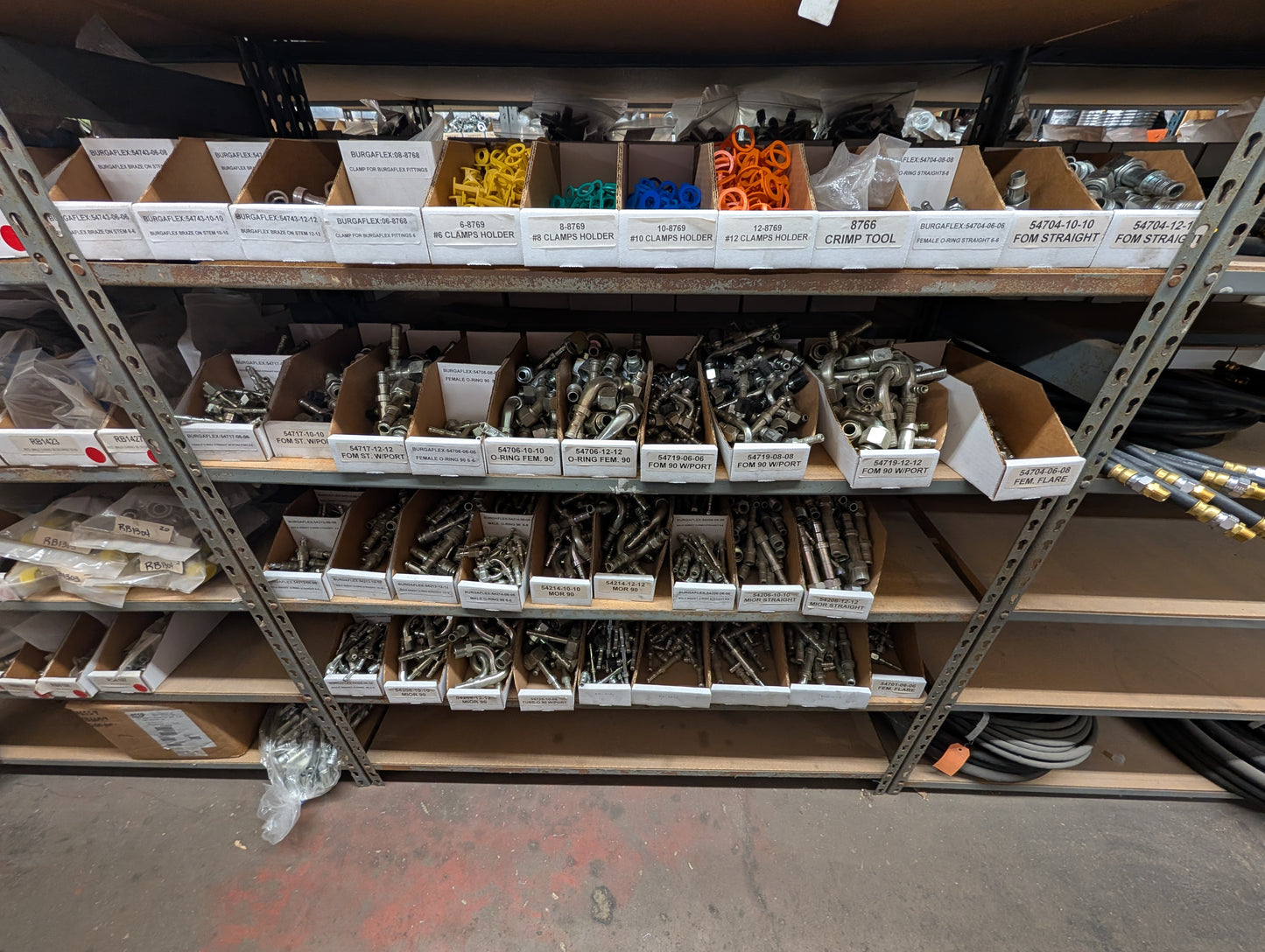 BURGAFLEX FITTINGS & CAGES-LOT